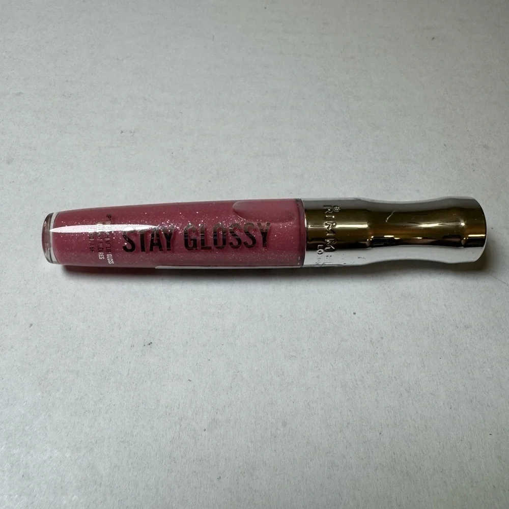 Rimmel Stay Glossy Lip Gloss, Down to Gloss, Three 0.18 oz